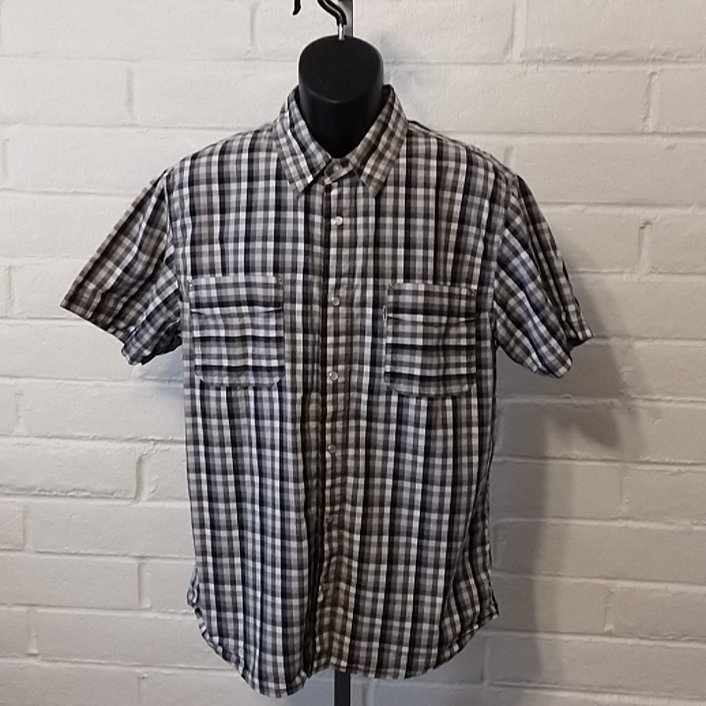 Levi's Short Sleeve Large Pearl Snap Shirt